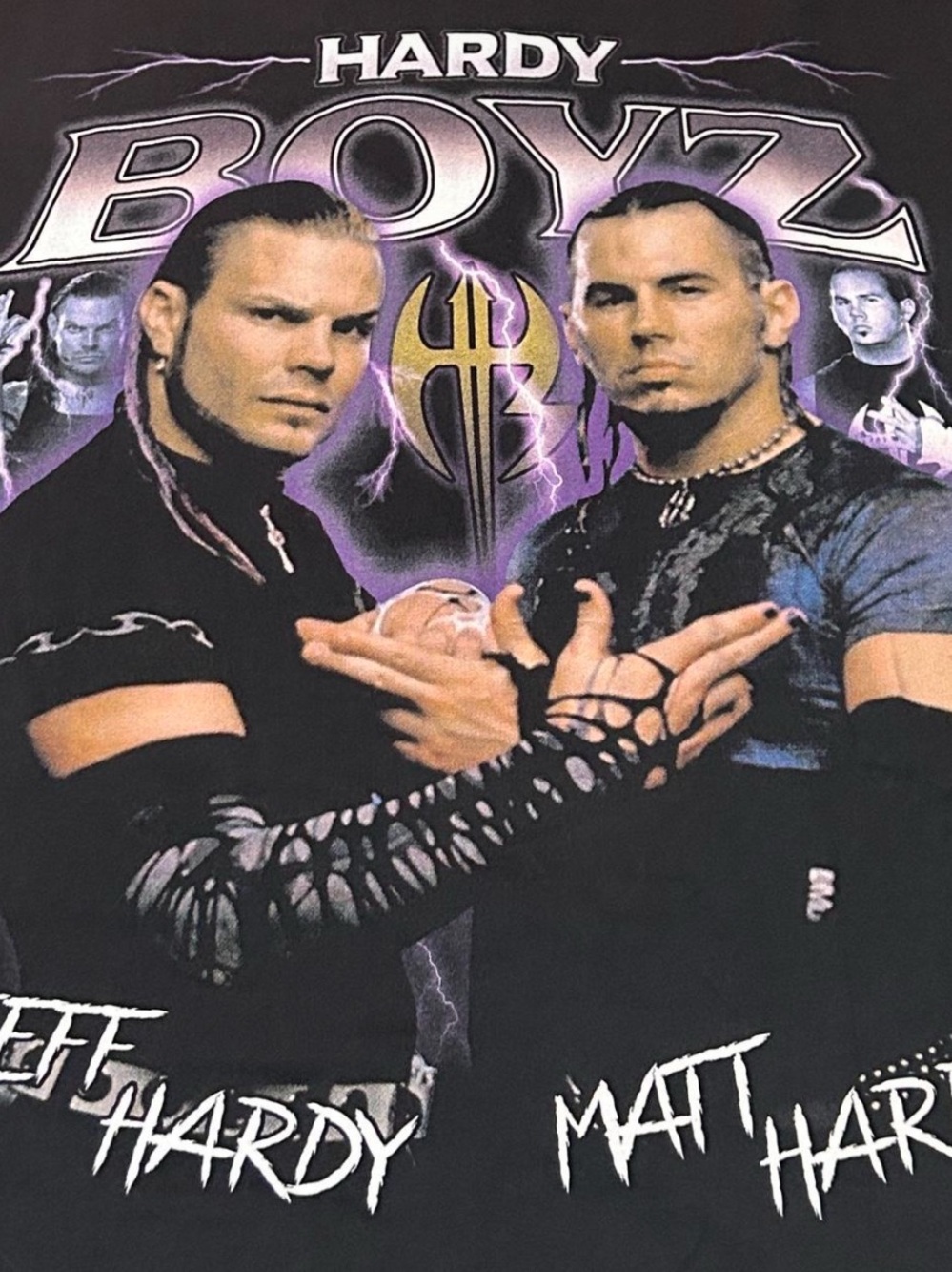 WWE Bootleg Throwback Hardy Boyz  Front & Back Baggy Graphic Tee 🔥